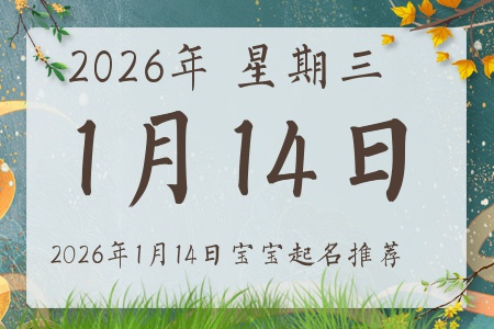 2026年1月14日出生的宝宝五行缺什么