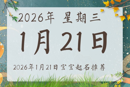 2026年1月21日出生的宝宝五行缺什么